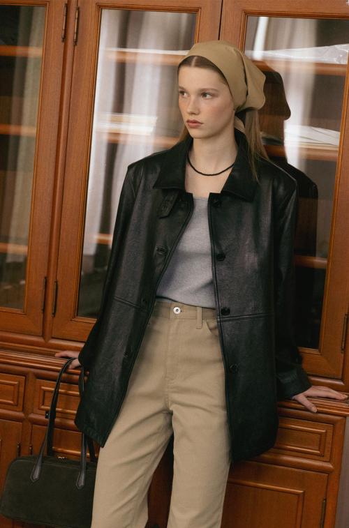 ITALIAN LAMBSKIN LEATHER JACKET BLACK