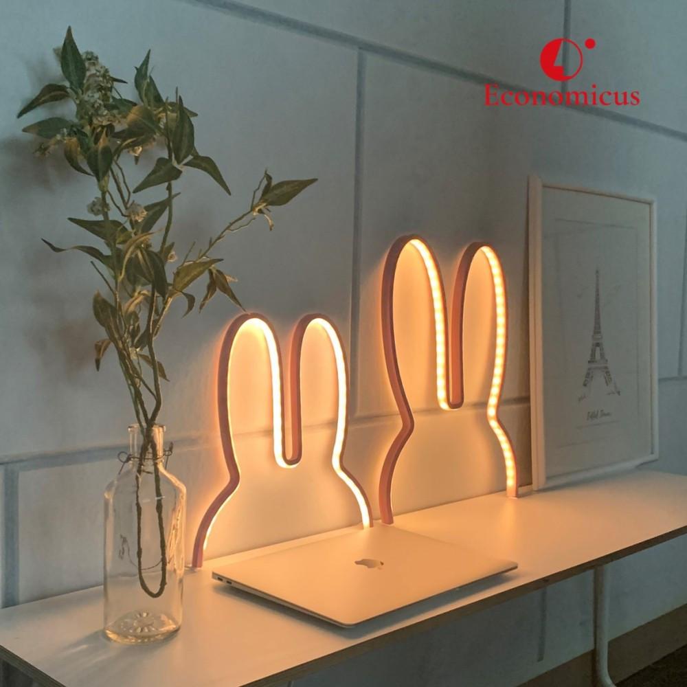 붙이는 LED 토끼 무드등 아이방 수면등 수유등 침대 침실 감성 아기방 간접 조명 키즈