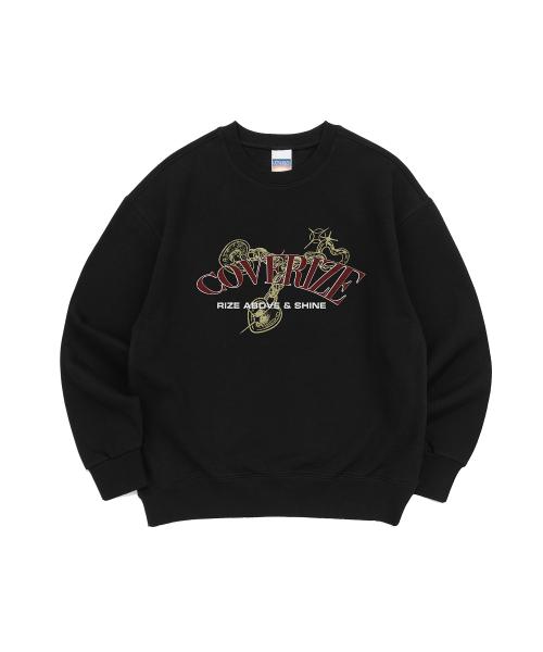SHINY THINGS CREWNECK SWEATSHIRTS (BLACK)