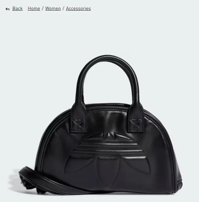 (New) Adidas 아디다스 폴리우레탄 트레포일 사첼백 미니 토트백 투웨이백 스트랩조절