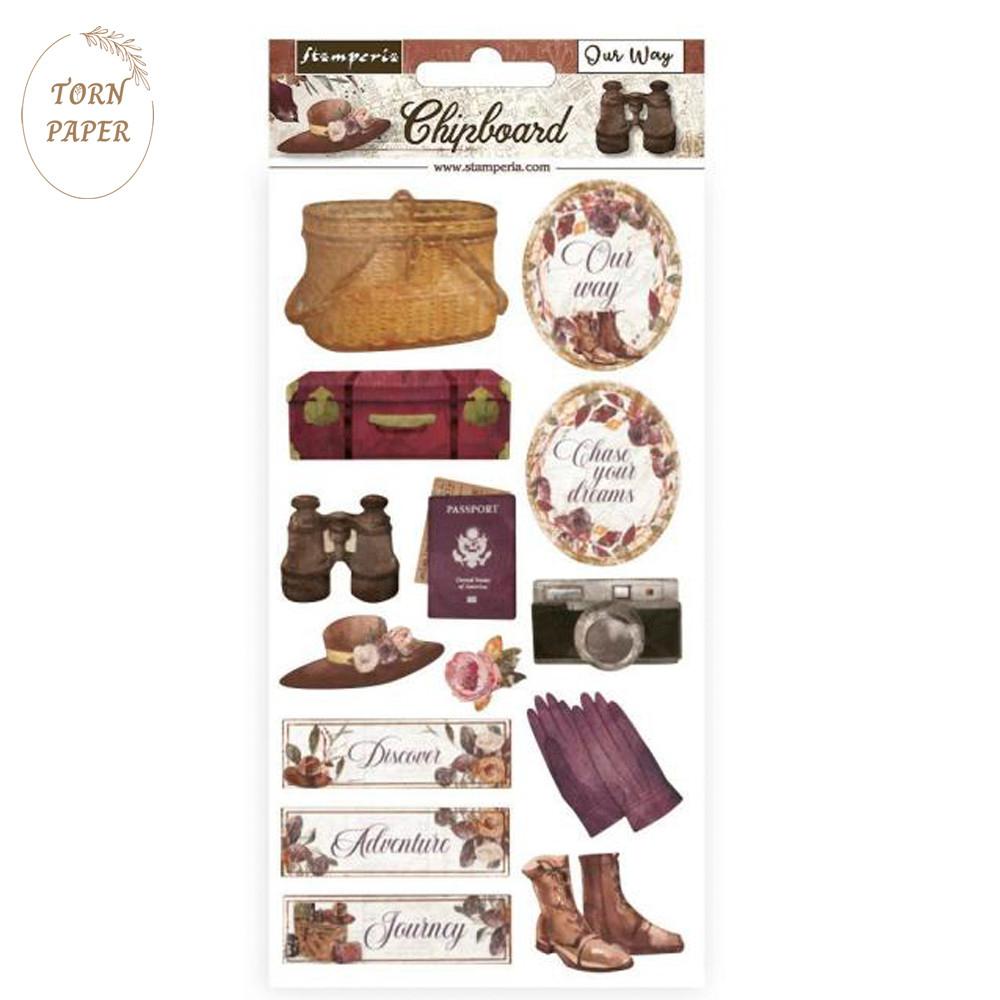 Stamperia 스탬페리아 Our way Chipboard STA 336