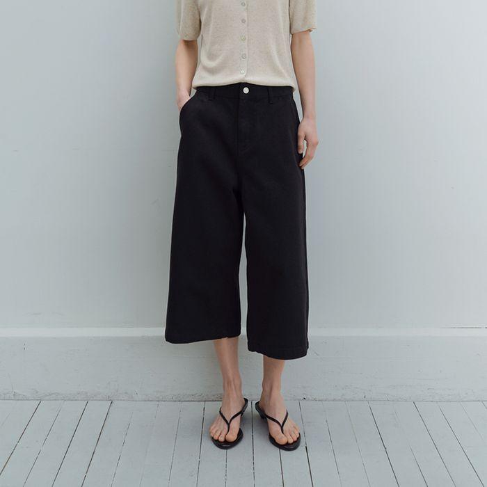 Culotte denim (black)