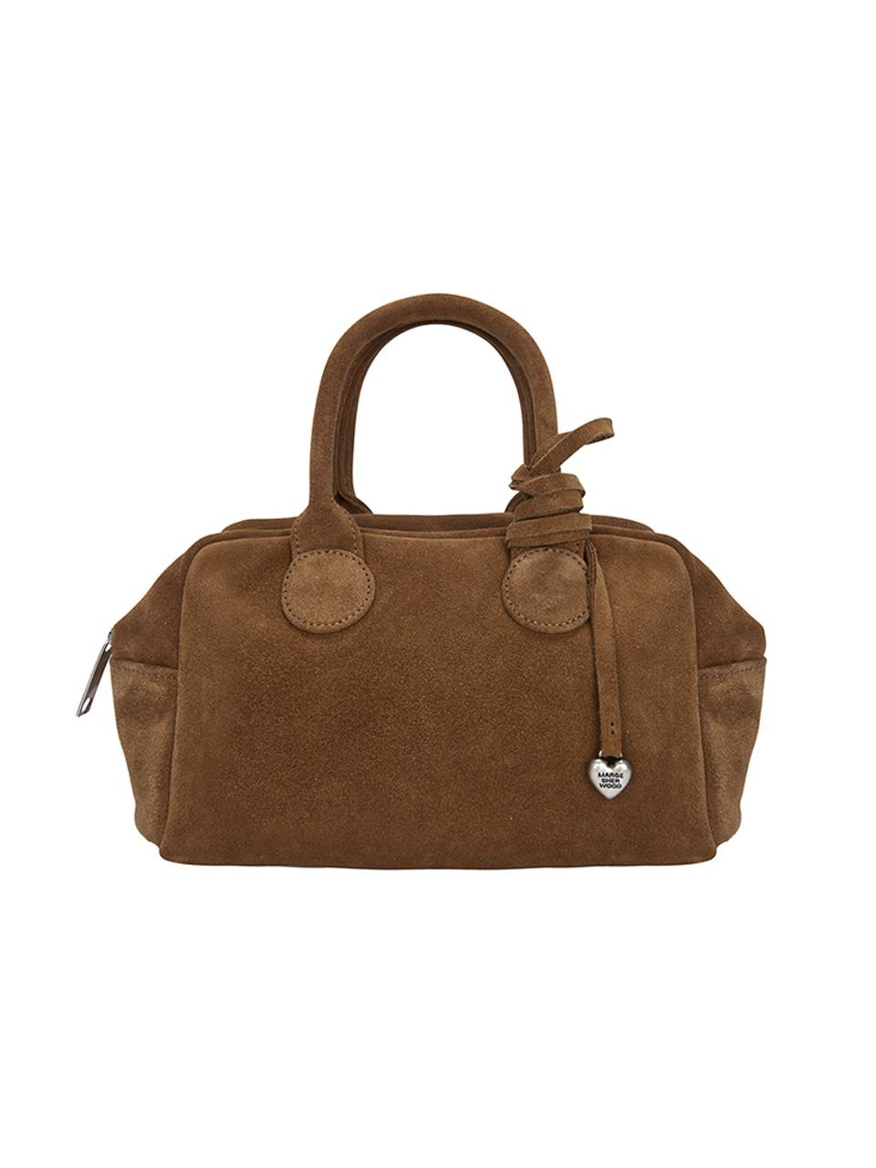 SOFT BOWLING BAG_hazelnut suede