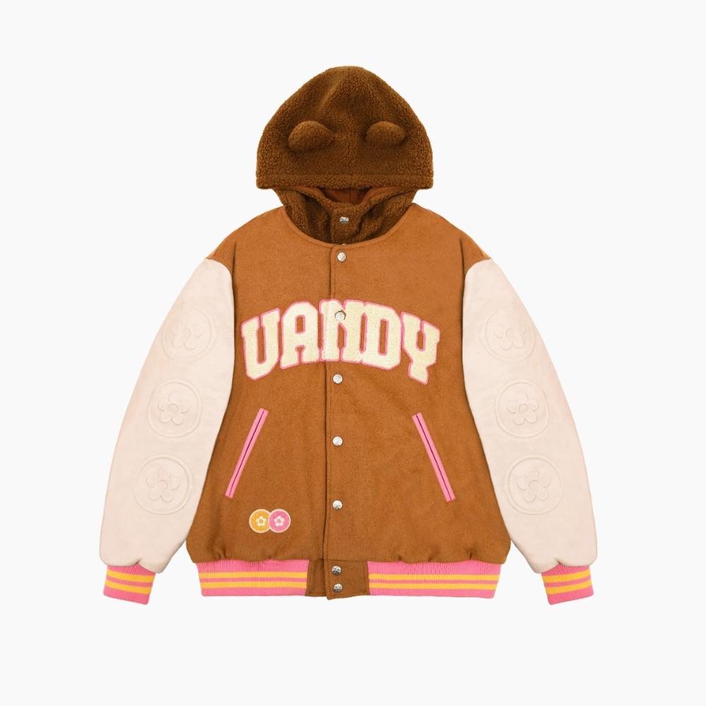 VANDY THE PINK Animal Varsity Jacket "Orange\"