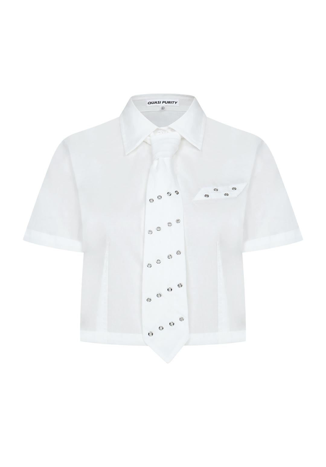 COTTON CROP SHIRT TIE SET