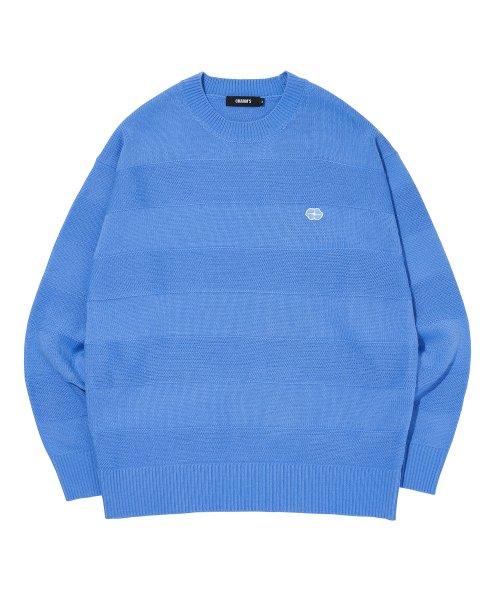 CHARMS STRIPE LIP KNIT BL