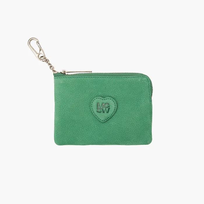 HEART ZIPPER WALLET_nubuck_4colors