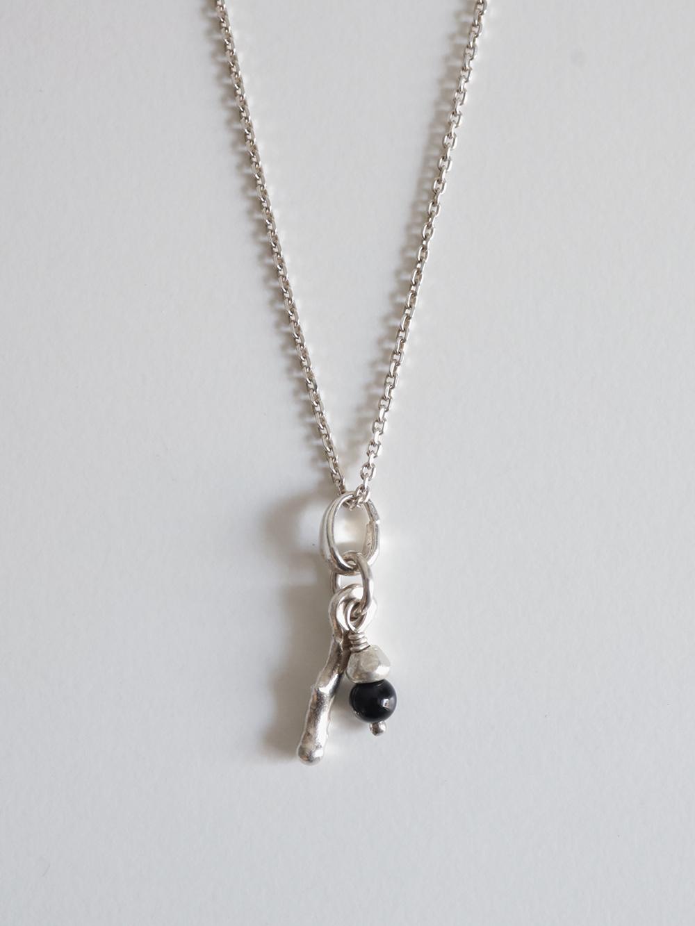Onyx branch necklace