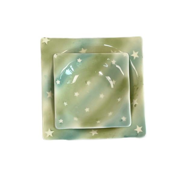 [viviflo] sparkle square bowl SET (f/w color)  / 스파클 스퀘어 보울세트 (M 1p +S 1p)