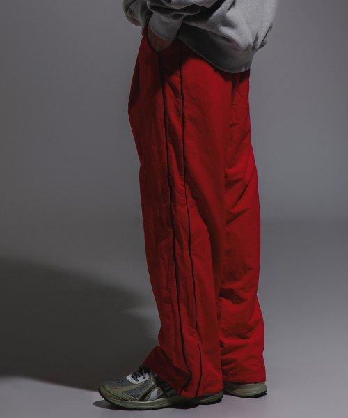 파이핑 스트링 나일론 팬츠(레드)