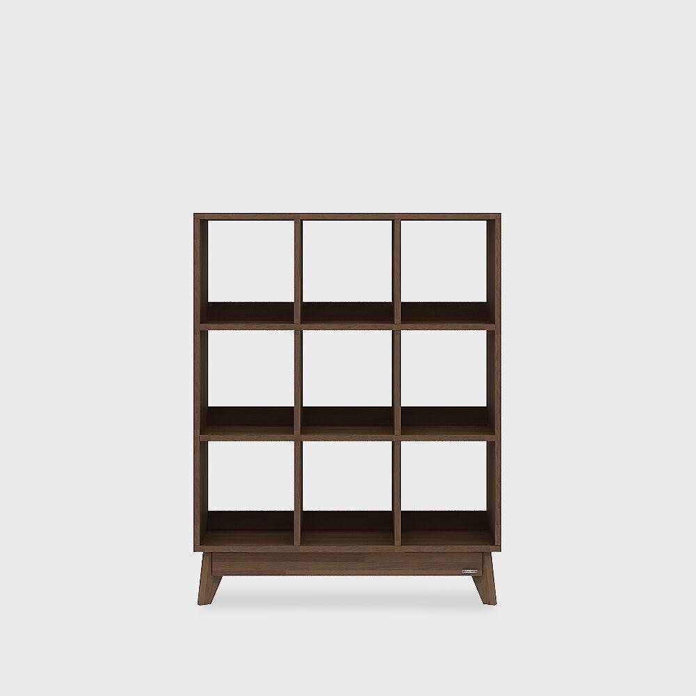 소나무 북케이스 (다크브라운)