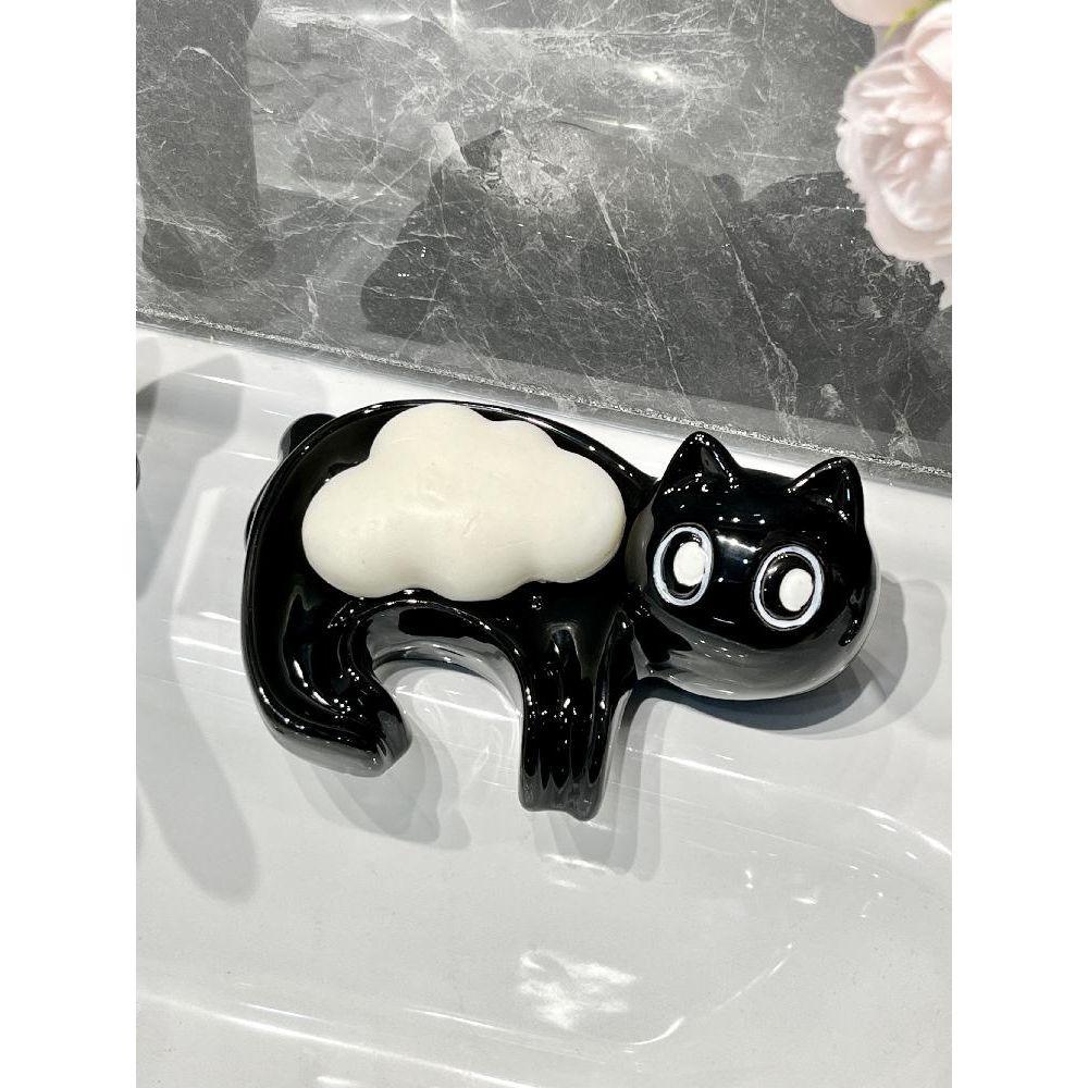 고양이 비누받침대 물빠짐 홀더 케이스