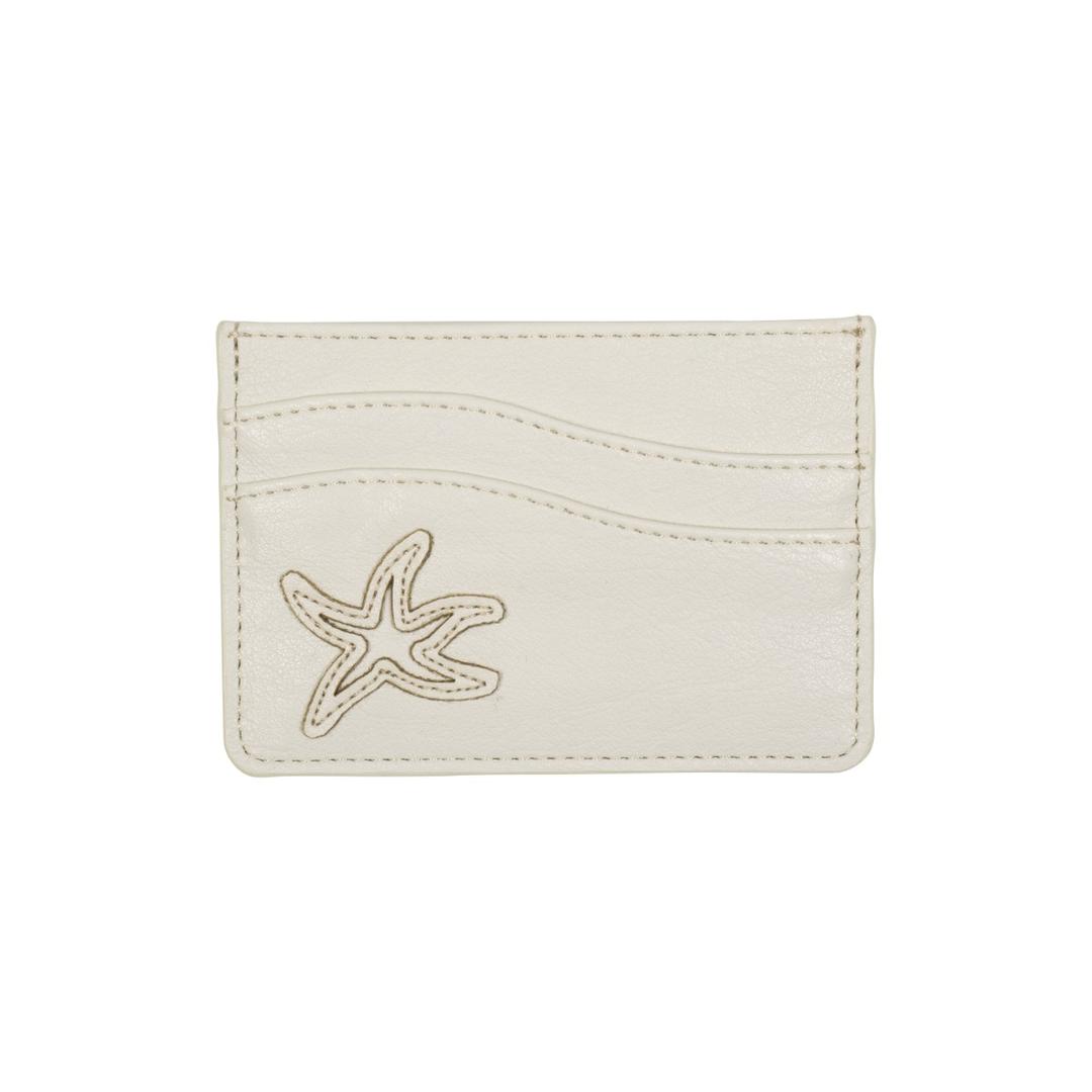 TCM starfish stitch card wallet (ivory)