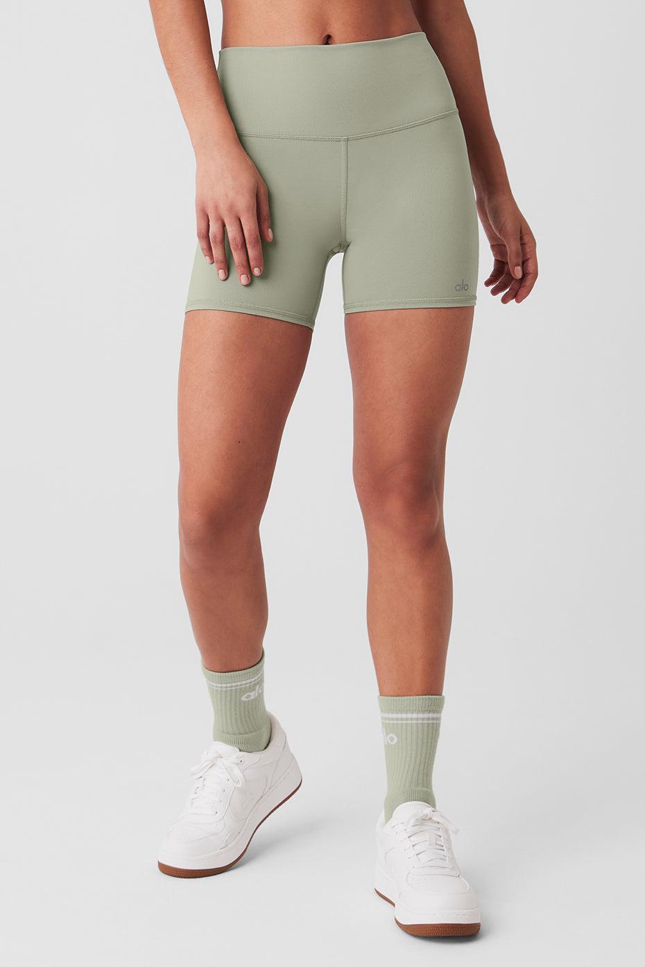 5" Airbrush High-Waist Biker Short - Limestone - Limestone / XXS