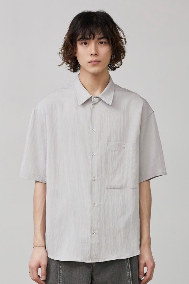 TASKER WASHABLE HALF SHIRT_GRAY