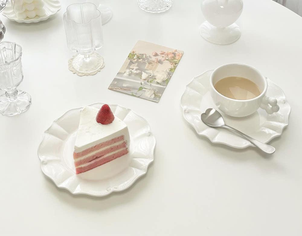 플리츠 플레이팅 접시 3type 디저트 브런치 파스타 나눔 접시 예쁜 그릇