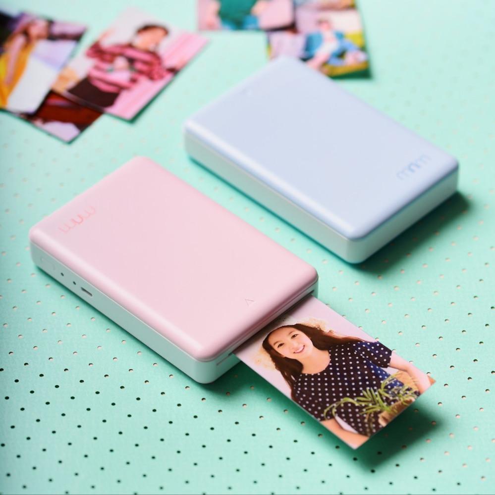 미니미포토프린터 minimi R20 (인화지 10매포함) + 충전 케이블 (컬러:랜덤)