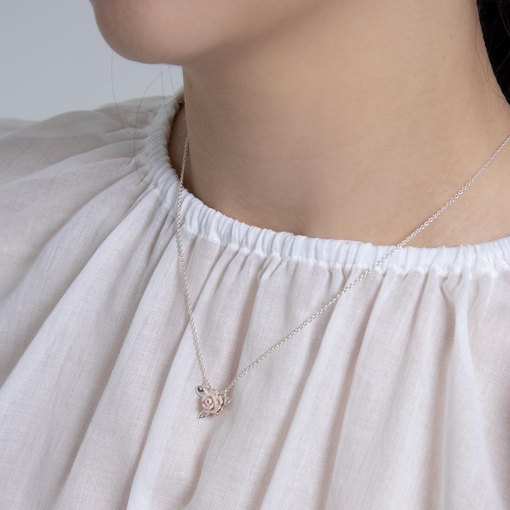 하이메 samanda rose necklace [coral]