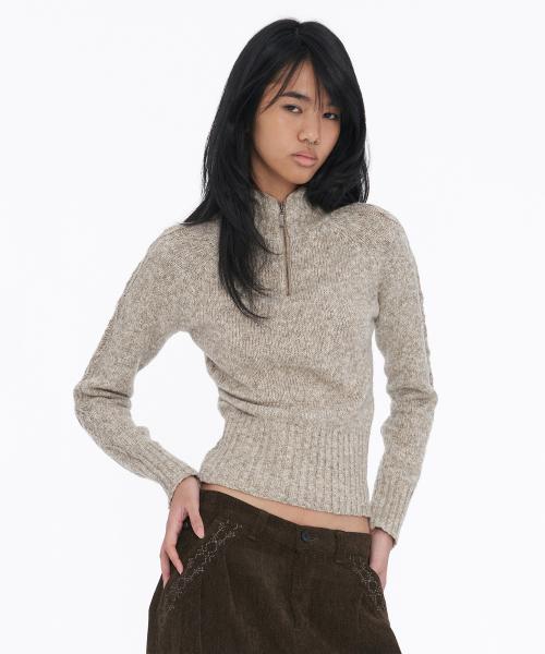 Brushed Cozy Knit Beige