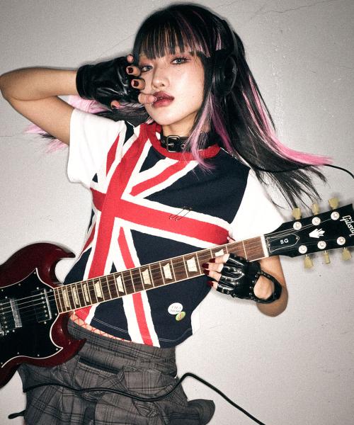 스키즘 인듀싱(SCHISM INDUCING)  UNION JACK T SHIRT NAVY - 사이즈 & 후기 | 무신사