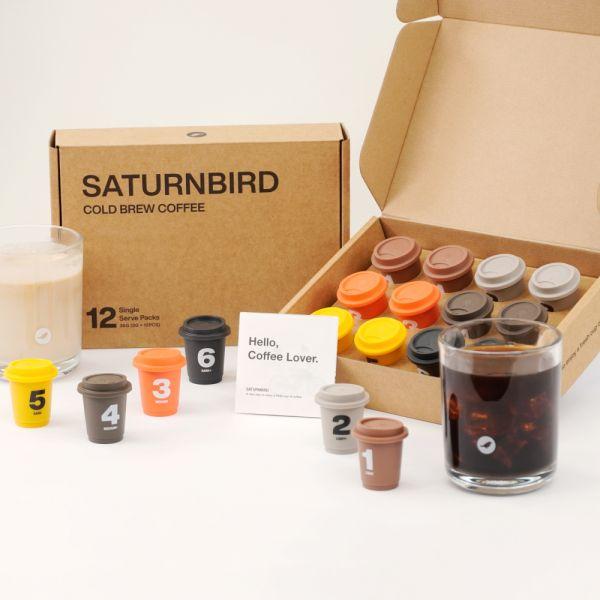 새턴버드 스페셜티 콜드브루 커피 12개입 선물세트 (6종 혼합)