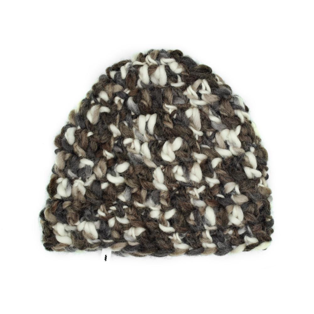 [SSESEB] WOOL SLAB BEANIE - BROWN