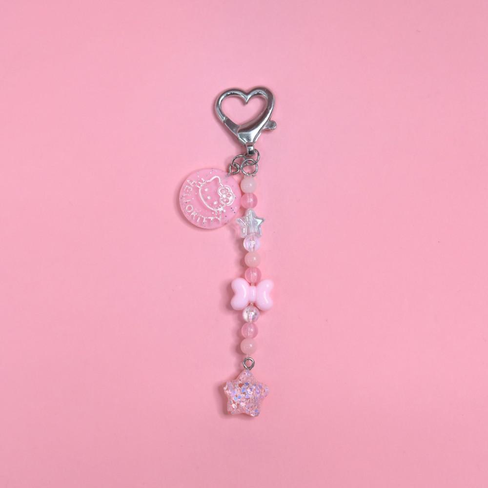 [고독한문방구] 반짝반짝 💗 글리터 헬로키티 챰 키링