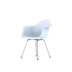 Eames Plastic Armchair, 4-leg (blue ice / chrome)