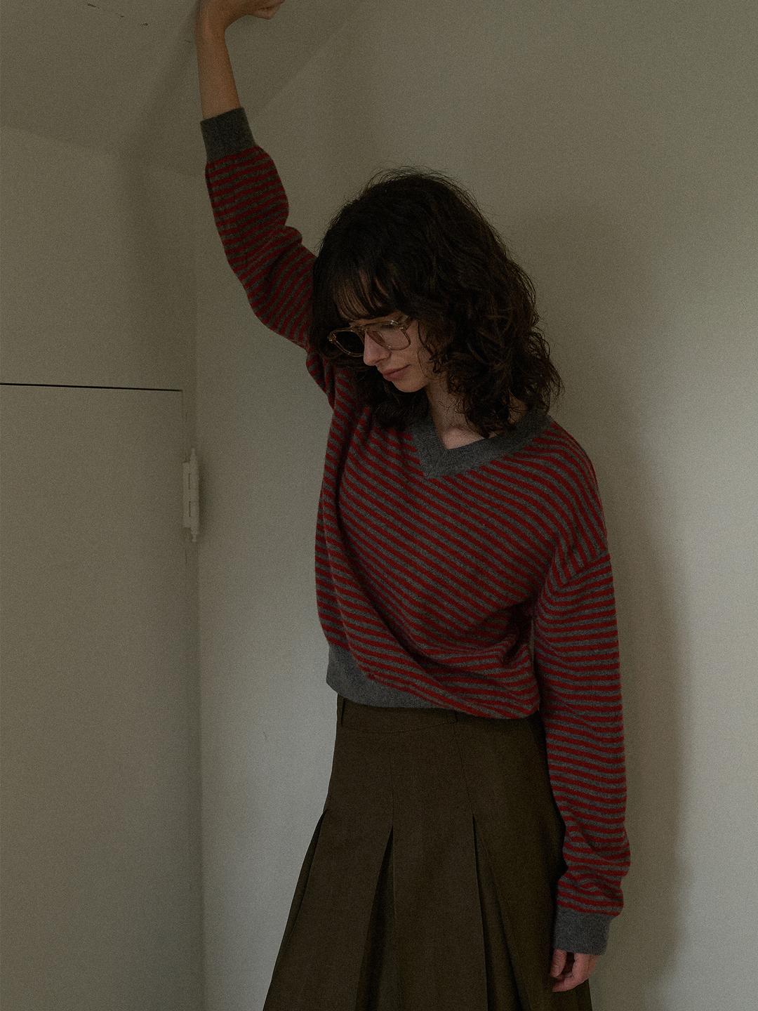 Harry stripe wool knit