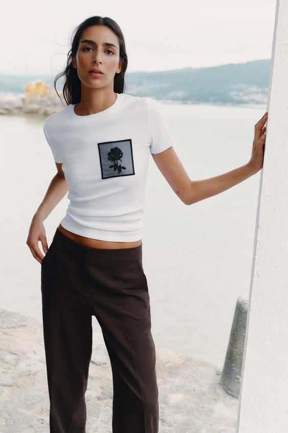 フラワーポケットＴシャツ