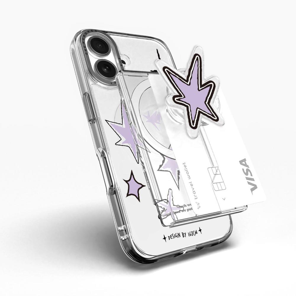 (맥세이프 올인포켓) 빈티지 스타 퍼플