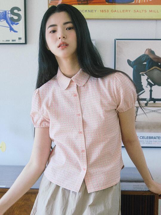 W COMO PUFF SHIRT [CORAL]