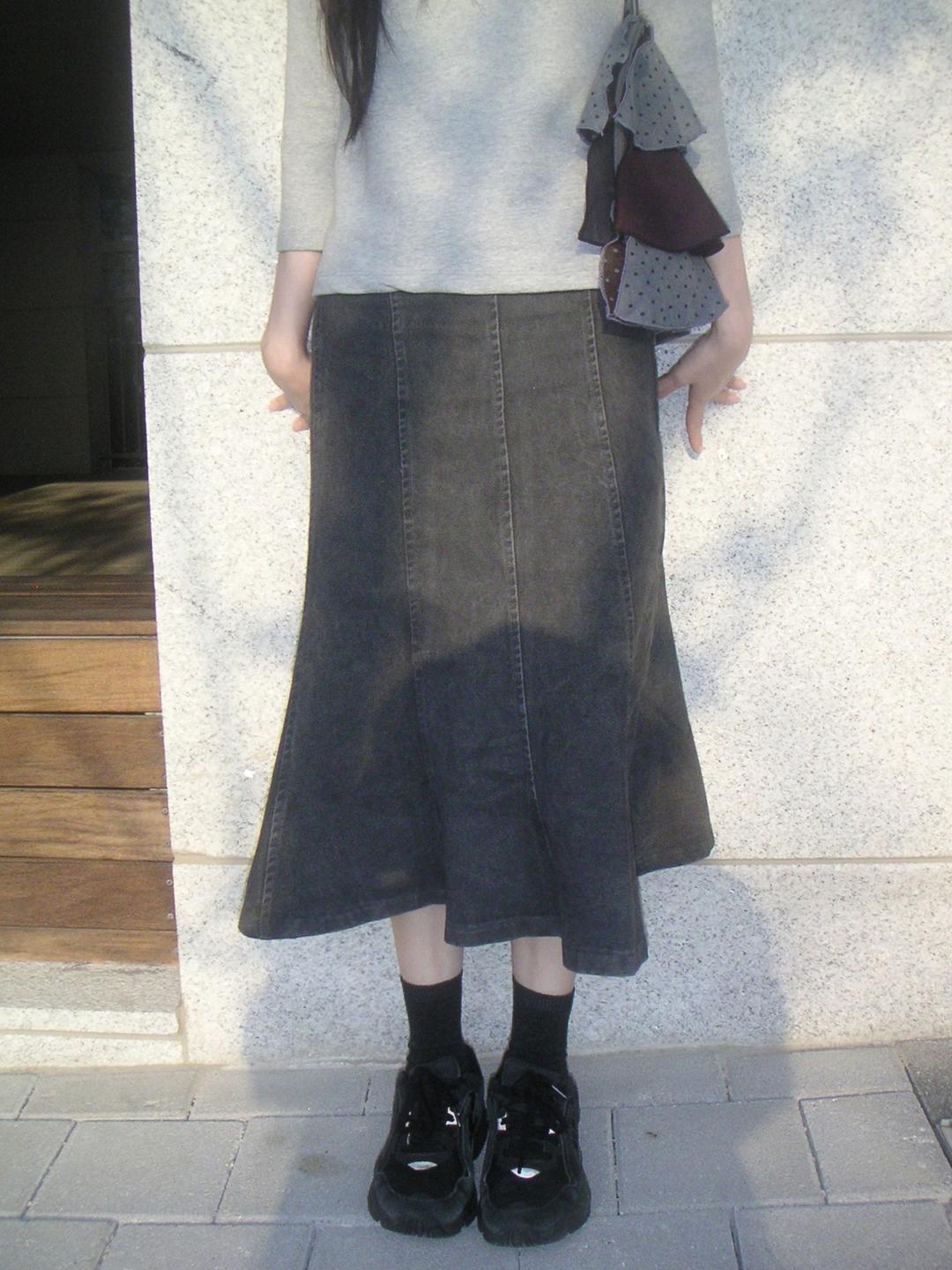 젤레나 garment midi skirt 빈티지미디스커트