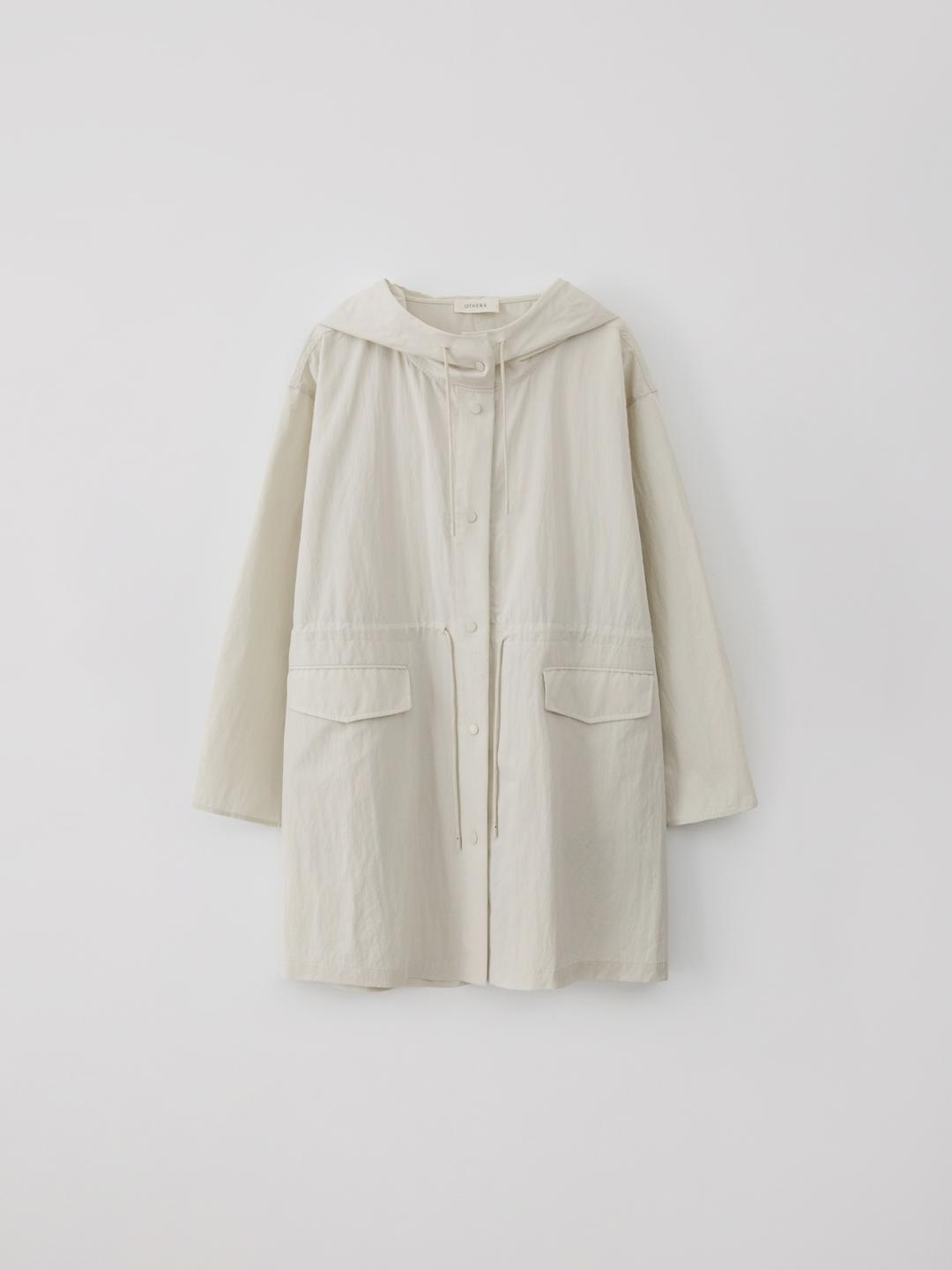 [reorder] Packable hooded coat (cream)