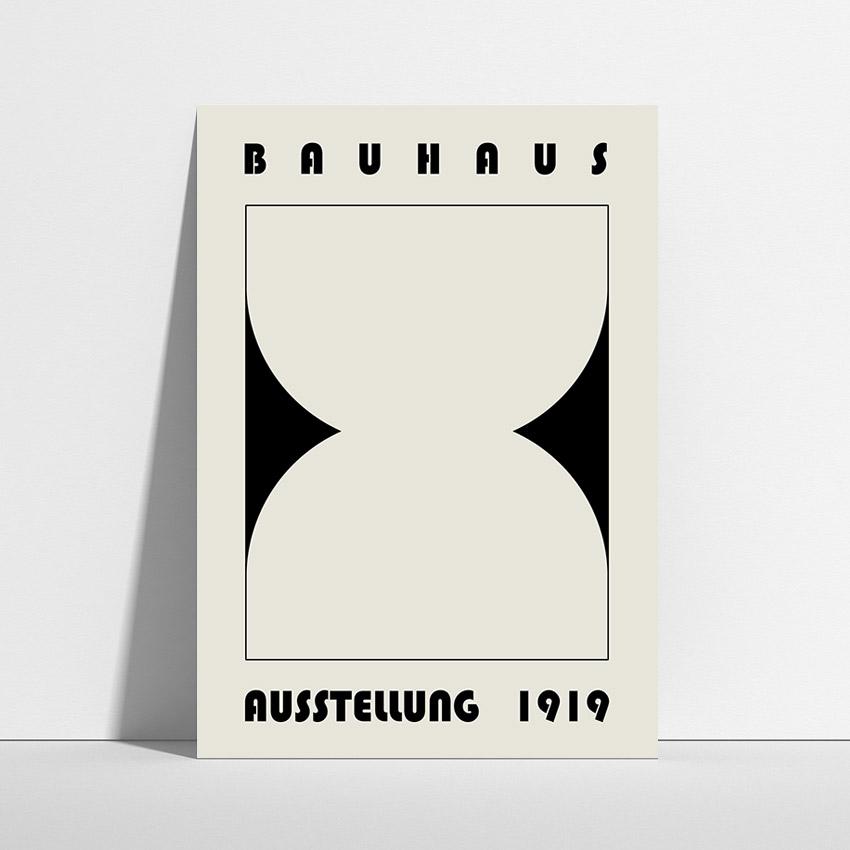 바우하우스 포스터 인테리어 액자 3-1 카페 매장 사무실 개업 집들이 선물 모노톤 그림