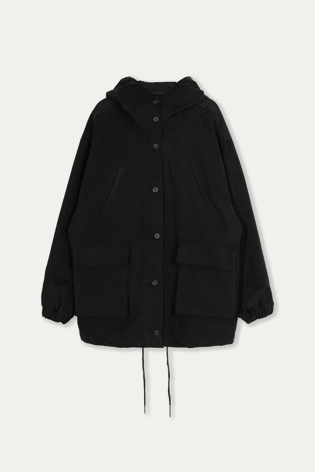 SAFARI HOODED JACKET BLACK