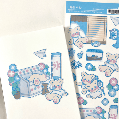폭폭이 여름방학 스티커