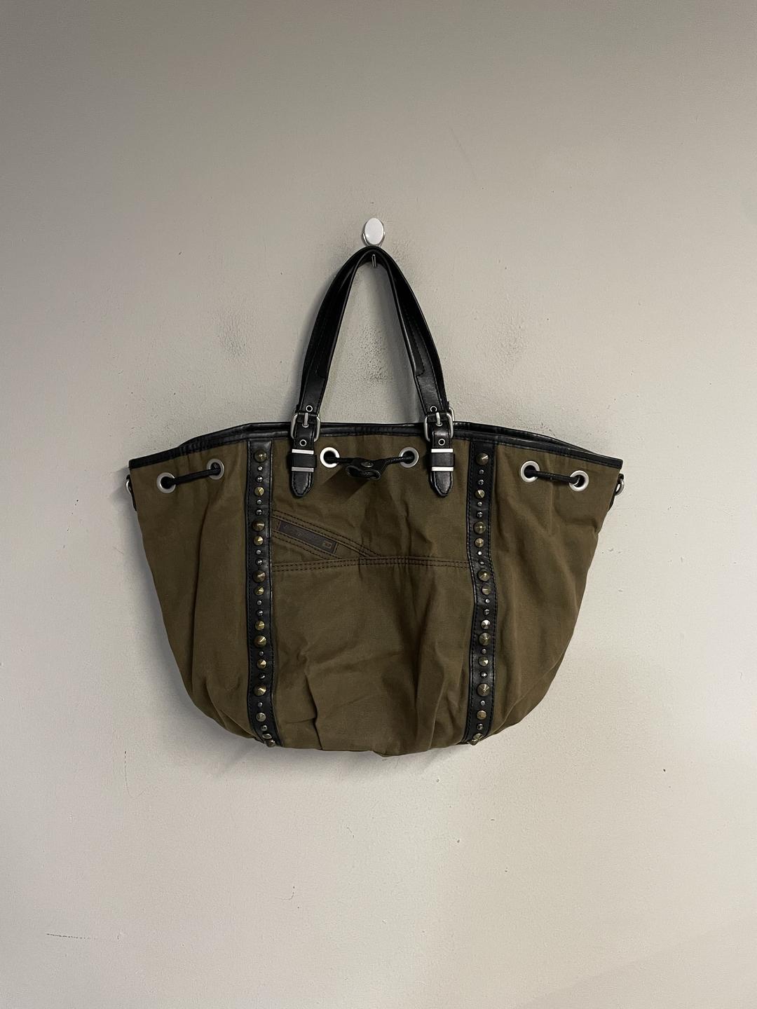 DIESEL studded canvas bag -5 (room)
