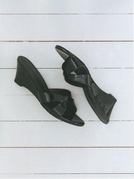 Caroline cross wedge sandals