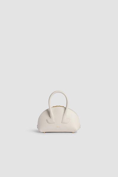 Le Patou Bowling bag in leather - White - One Size