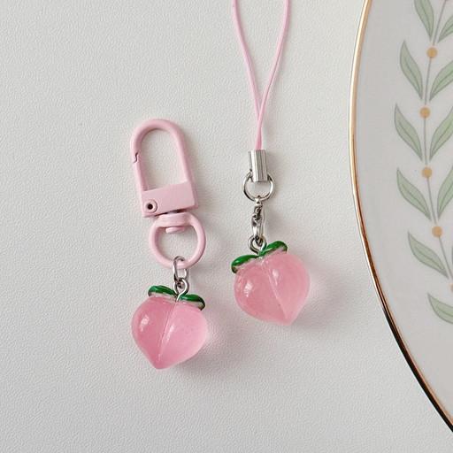 모모 복숭아 과즙 키링