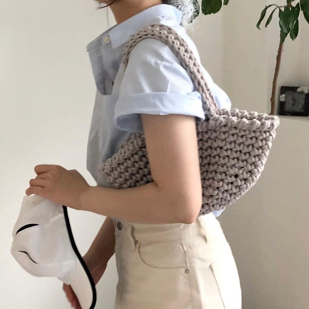basket bag (gray)