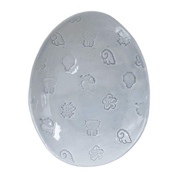 STAMPED EGG DISH