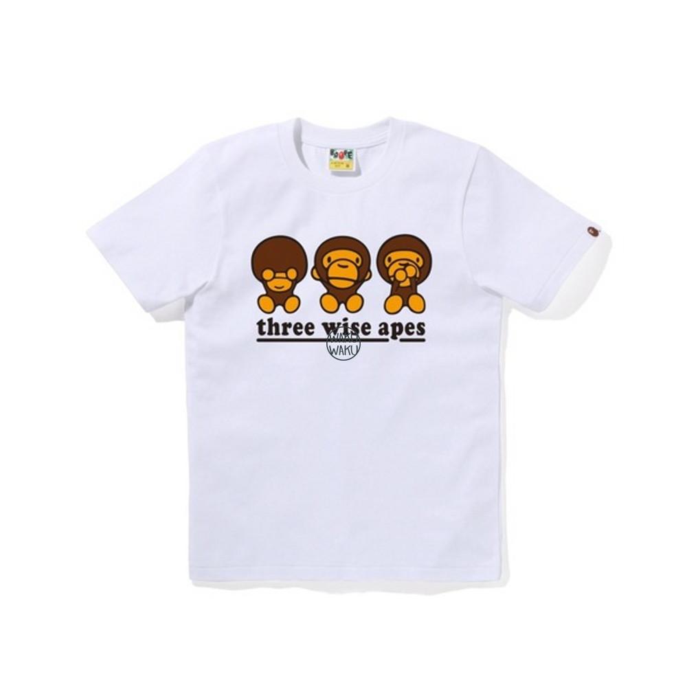 베이프 여성 쓰리 와이즈 마일로 반팔 티셔츠 THREE WISE MILO TEE