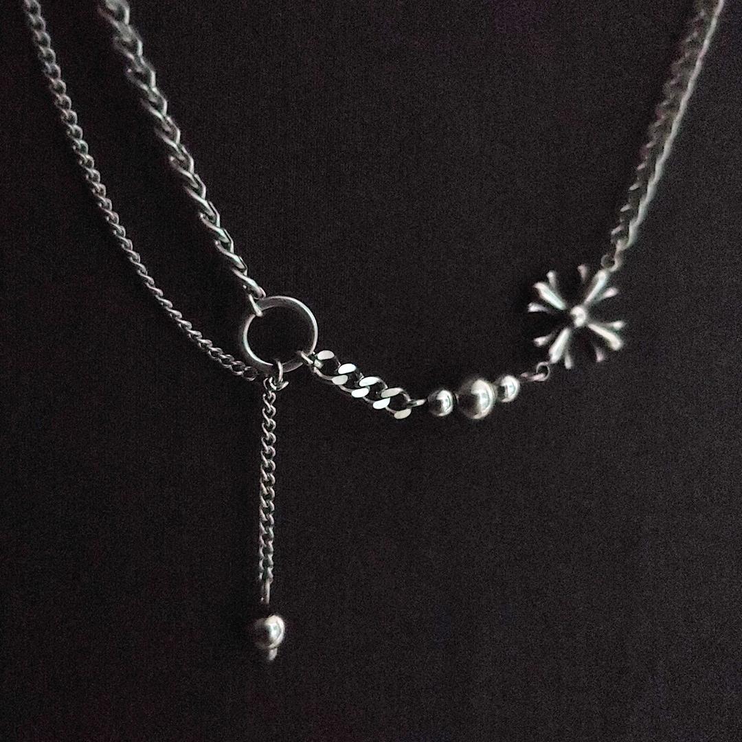 Drak cross necklace