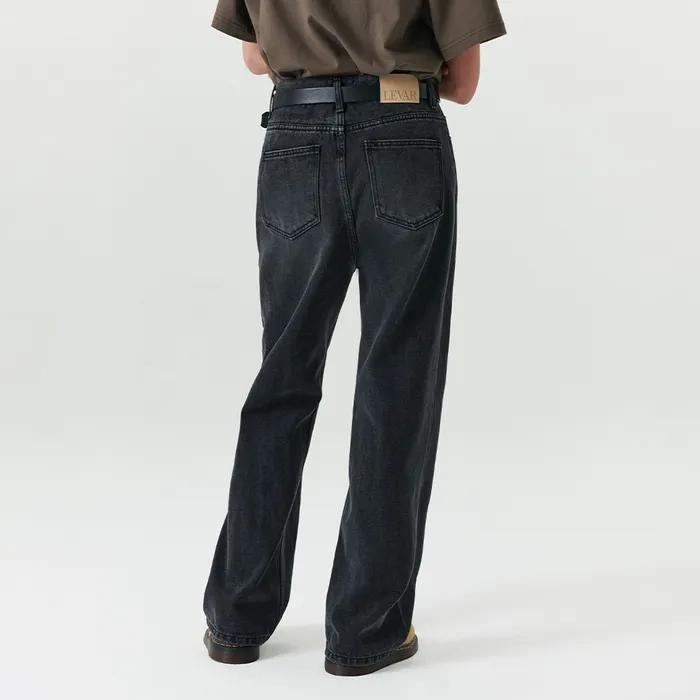 [16차][기장선택] Relaxed Fit Denim - Fade Black