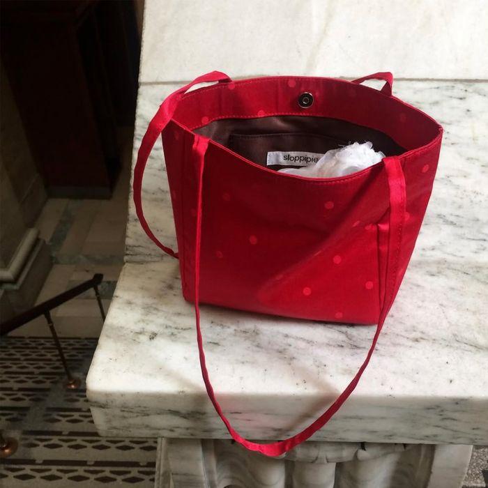 Soft tot dot bag [red] / 소프트 톤온톤 도트 백 [레드]