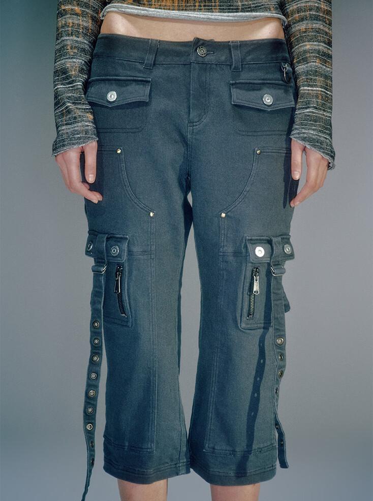 PIKO CAPRI PANTS CHARCOAL