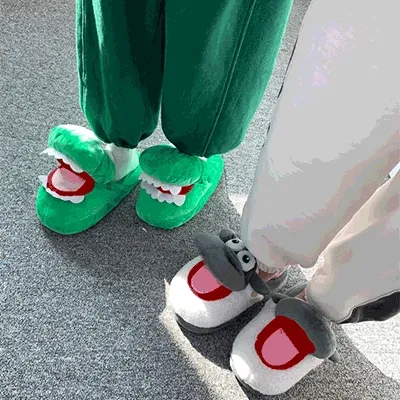 🐊최저가&인싸템🐑 입벌리는실내화 악어슬리퍼 양슬리퍼 SNS 학교슬리퍼 학생슬리퍼 학원슬리퍼 사무실화 따뜻한슬리퍼 겨울신상 통굽슬리퍼 생일선물 틱톡 릴스 아이돌 캐릭터슬리퍼