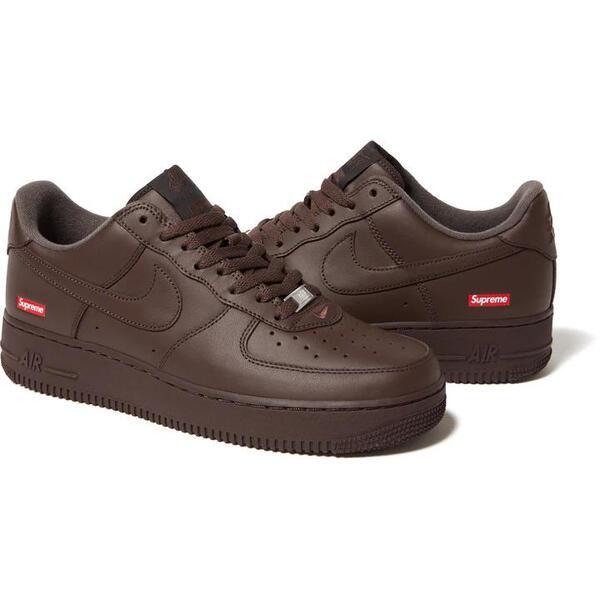 [해외] 슈프림 나이키 에어포스 1 로우 브라운 Supreme Nike Air Force 1 Low Brown CU9225-200 23FW